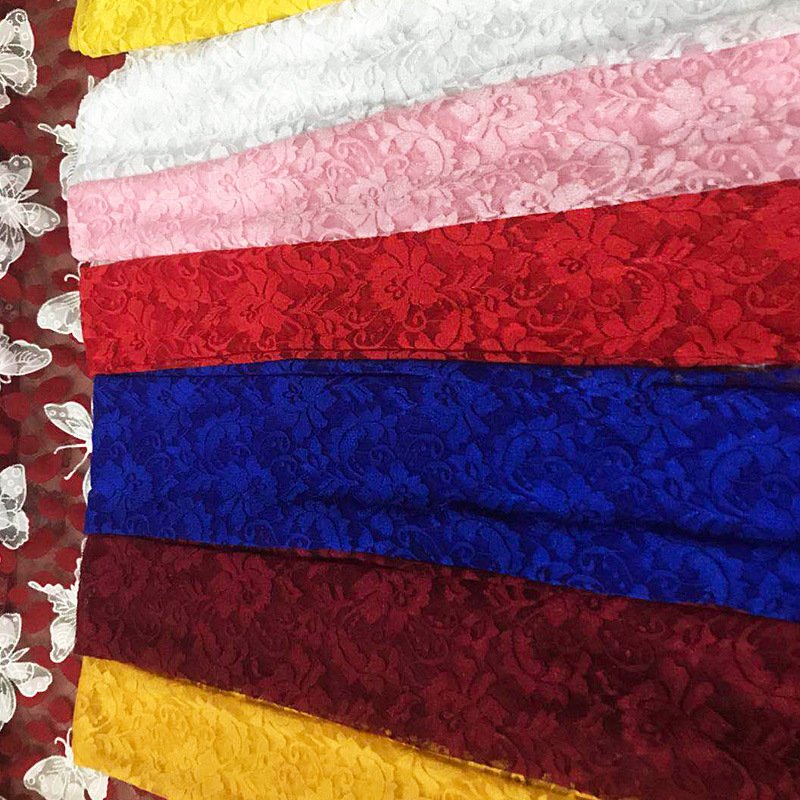 Lace Fabric Women's Nylon Warp Knit for Women's Wear Wholesale Supplie 14